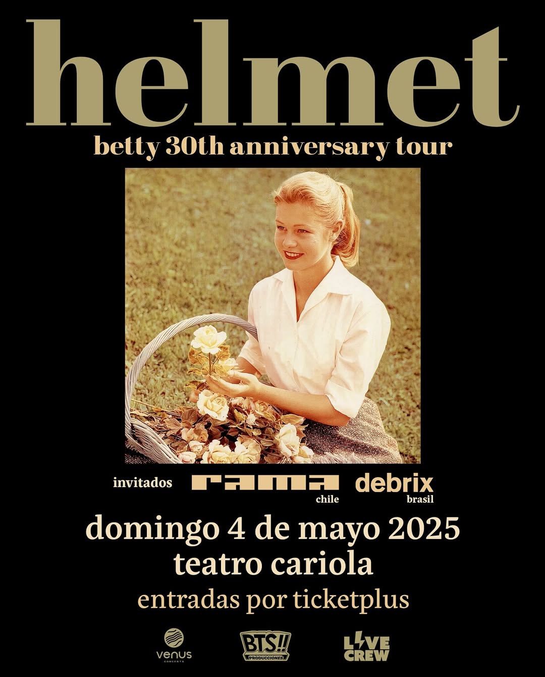 Helmet vuelve a Chile por los 30 años de 